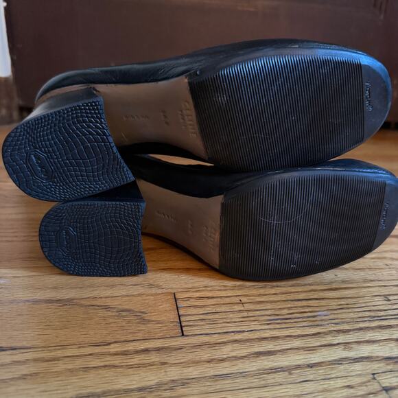 CELINE by Phoebe Philo Runway Soft Ballerina Block Heels Black Size 6.5 - Picture 7 of 10